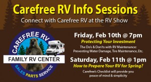 RV Info Sessions on Friday & Saturday